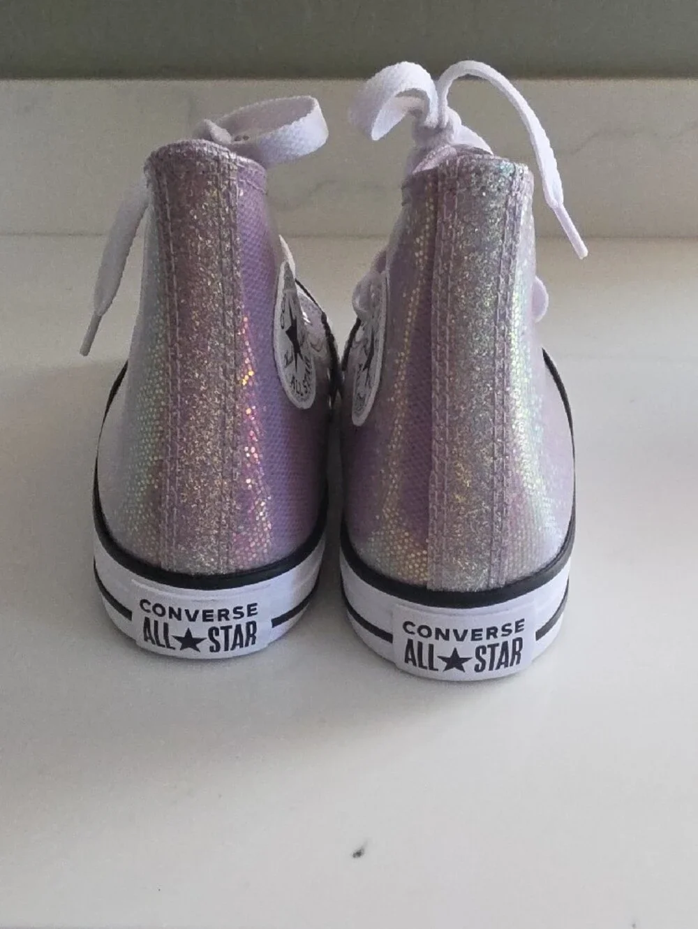 Converse sparkling iridescent